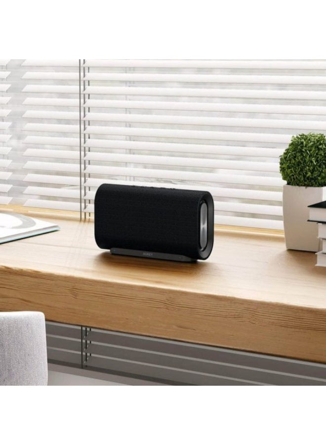 Aukey - Eclipse Bluetooth Wireless Speaker Black - Image 1