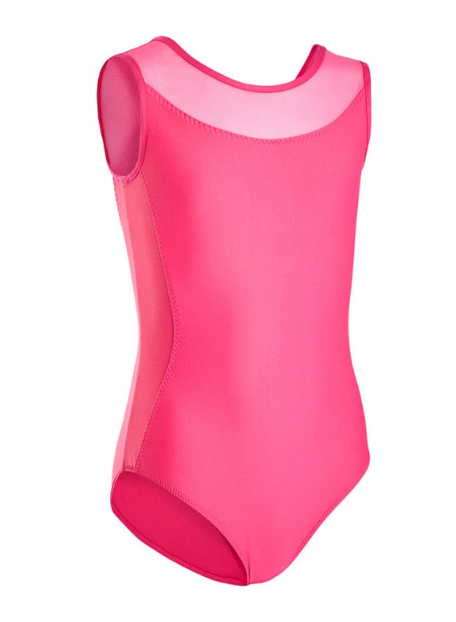 DECATHLON Mixed Media One Piece Swimsuit Pink  - Image 1