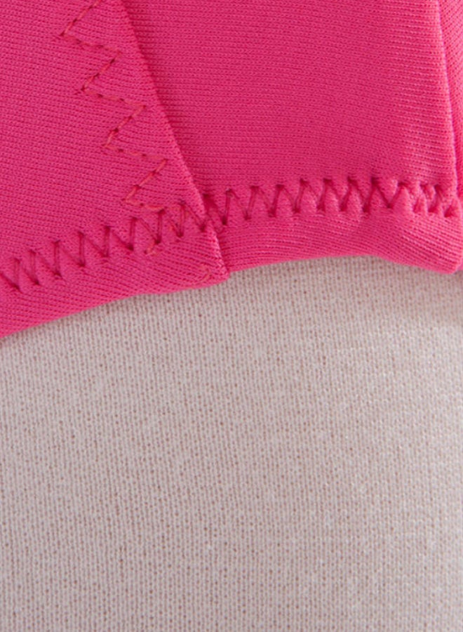 DECATHLON Mixed Media One Piece Swimsuit Pink  - Image 3