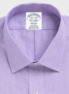 Brooks Brothers Collared Buttoned Down Shirt Purple  - Image 3