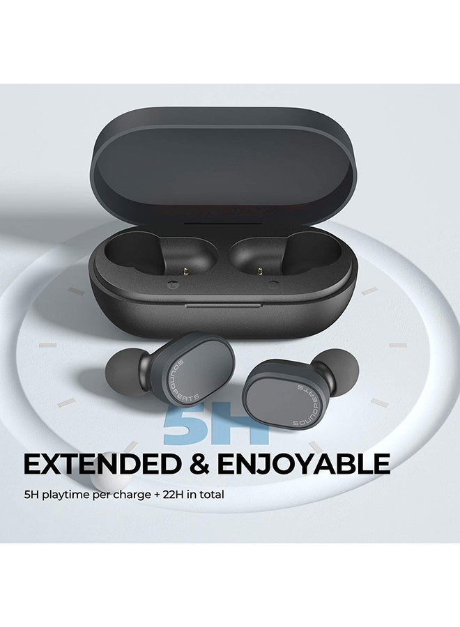 Truedot True Wireless Earbuds With Smart Touch Control Black