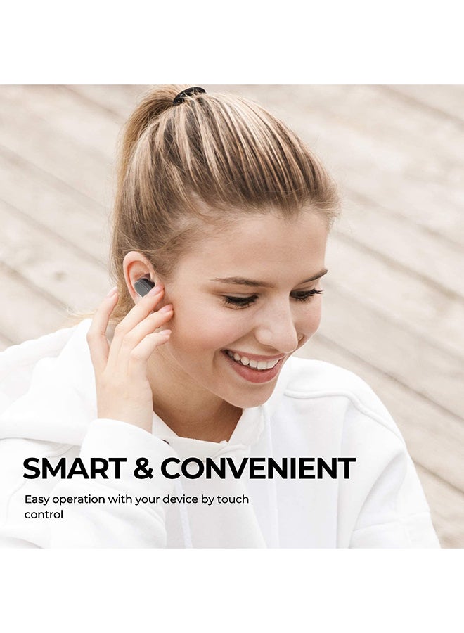 Truedot True Wireless Earbuds With Smart Touch Control Black