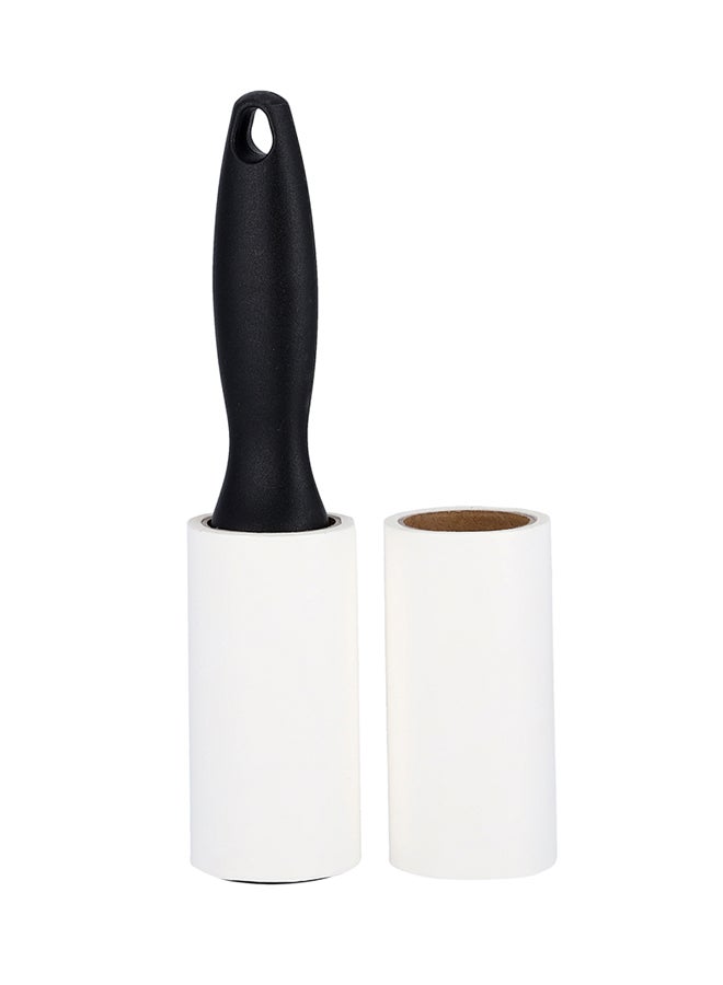 Royalford - 2 Pieces Set Lint Roller Re-Usable Roller Stick 60 Sheets 10Cm Multicolor Black/White 10cm - Image 1