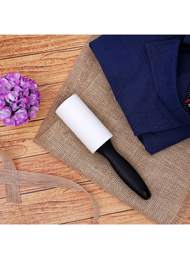Royalford - 2 Pieces Set Lint Roller Re-Usable Roller Stick 60 Sheets 10Cm Multicolor Black/White 10cm - Image 1