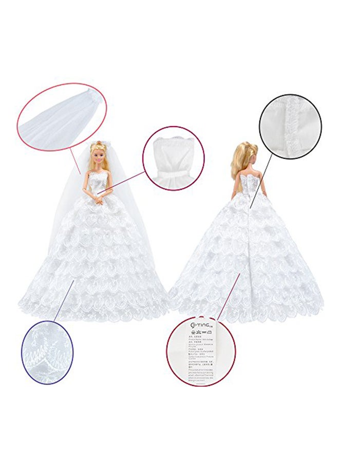 E-TING Gorgeous Long Wedding Dress For Princess  - Image 3