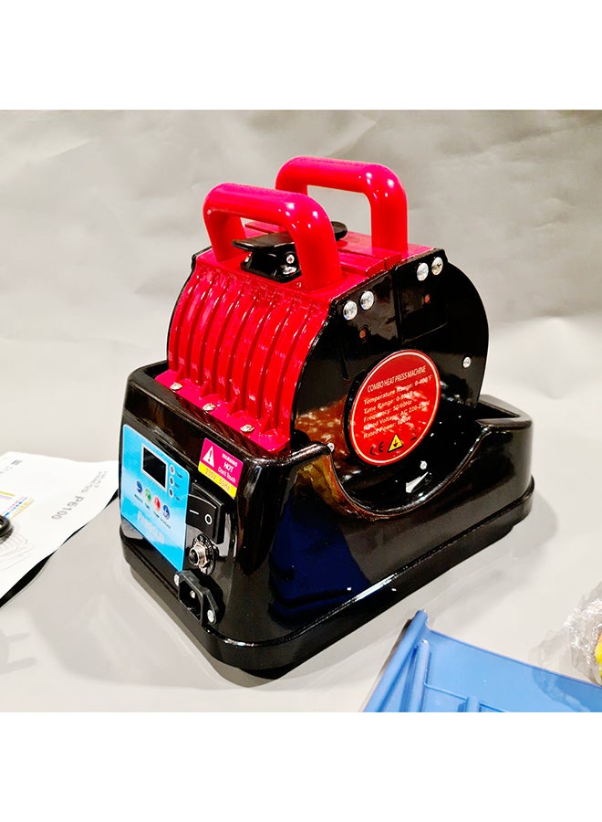 Freesub - 4-In-1 Mugs Printing Press Machine Red/Black - Image 1