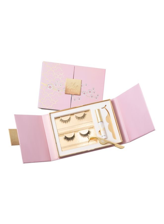 She LASH - Pair Of 2 Spring Collection False Eyelashes Set Black - Image 1
