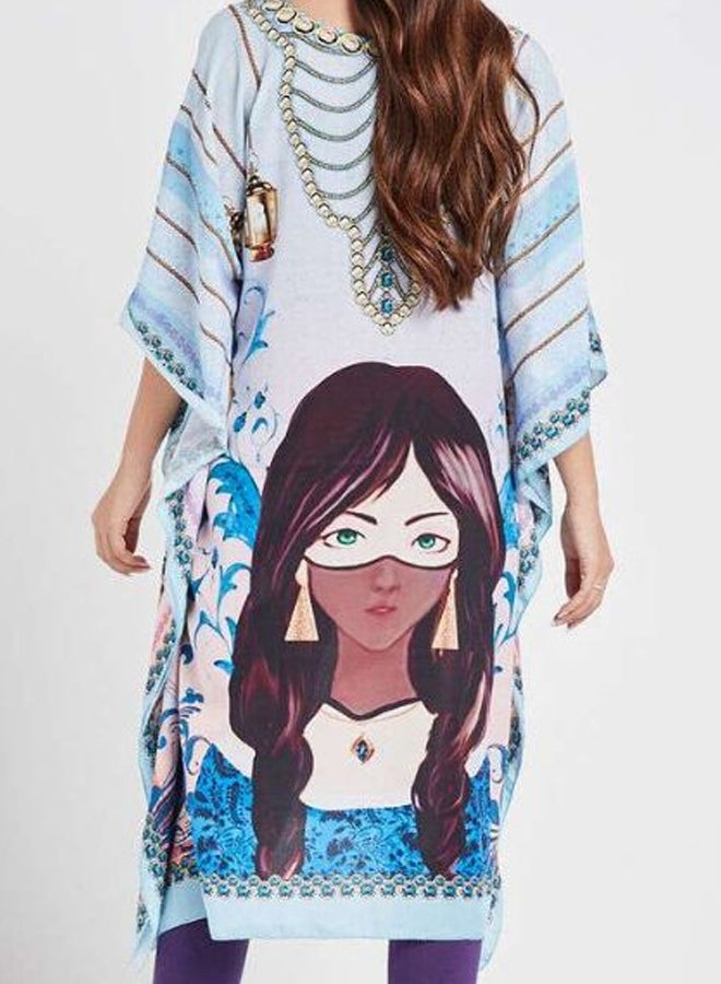 ZYLIST - Crystal Embellished Kaftan Multicolour - Image 1