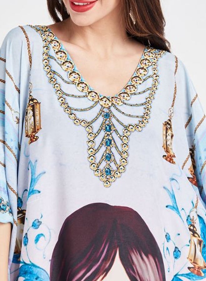 ZYLIST - Crystal Embellished Kaftan Multicolour - Image 1