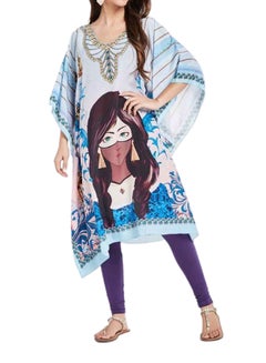 Crystal Embellished Kaftan Multicolour