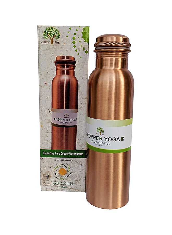 Green Tree - Yoga Water Bottle Copper 950ml - Image 1