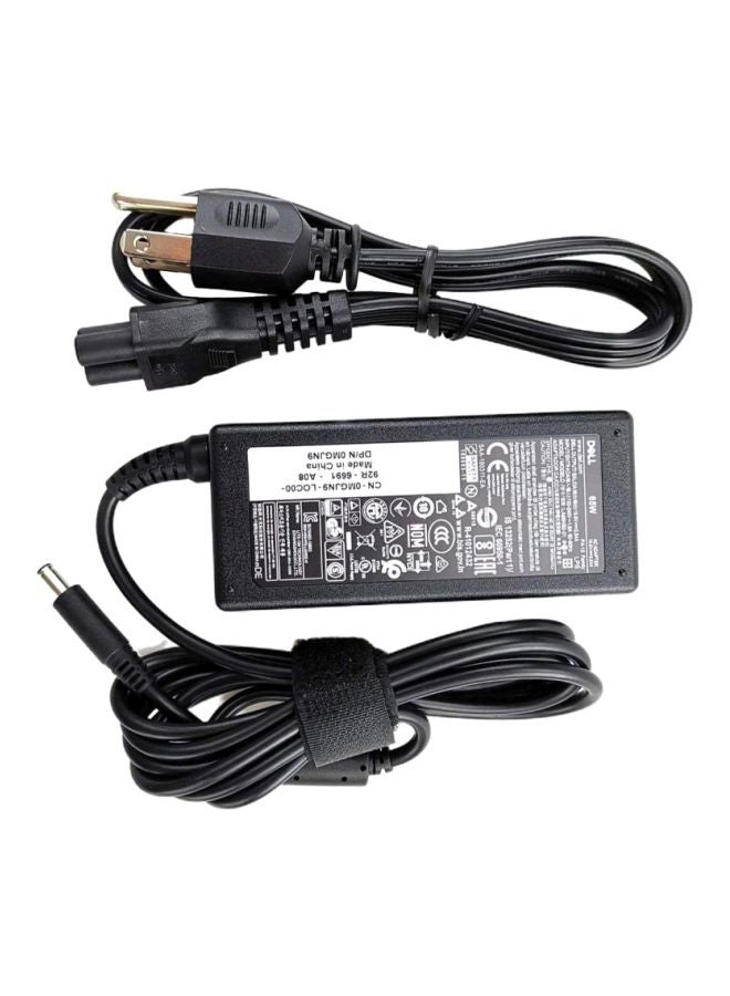 DELL Inspiron AC Power Adapter Laptop Charger With Cord Black/Gold Black/White - Image 1