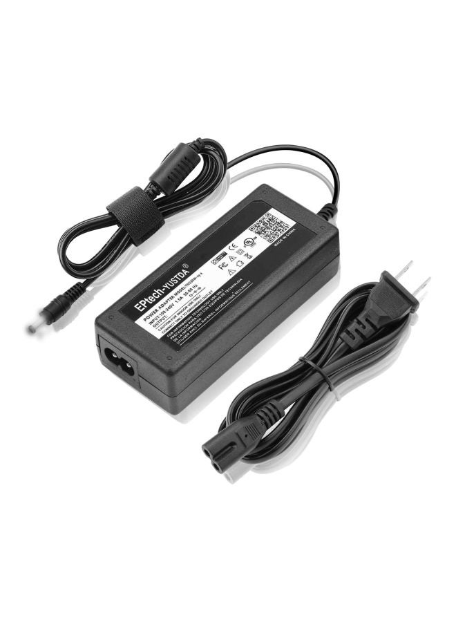 HP AC Power Adapter Laptop Charger With Power Cord Black - Image 2
