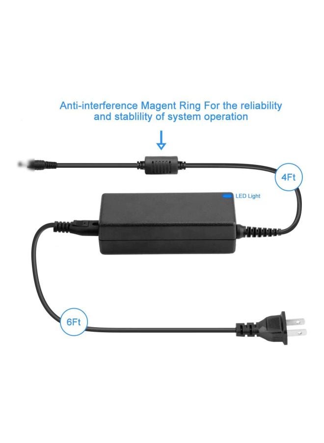 HP AC Power Adapter Laptop Charger With Power Cord Black - Image 3