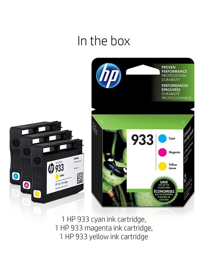 HP Tri Colour 933 Ink Cartridge Cyan/Yellow/Magenta - Image 2