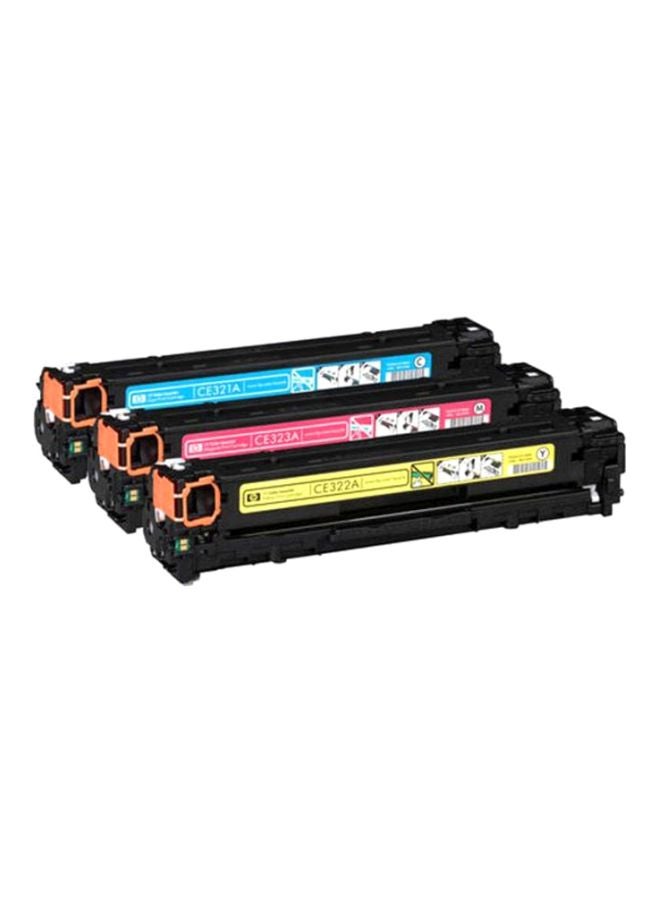 HP - 3-Piece 128A Toner Cartridges Set Cyan/Yellow/Magenta - Image 1
