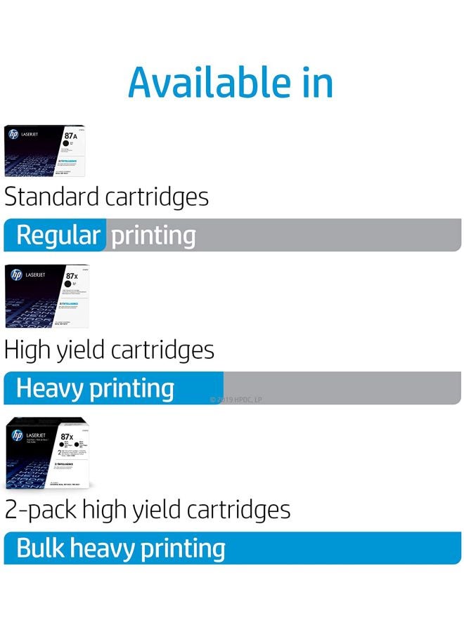 HP Laserjet Toner Cartridge 87xBlack  - Image 3