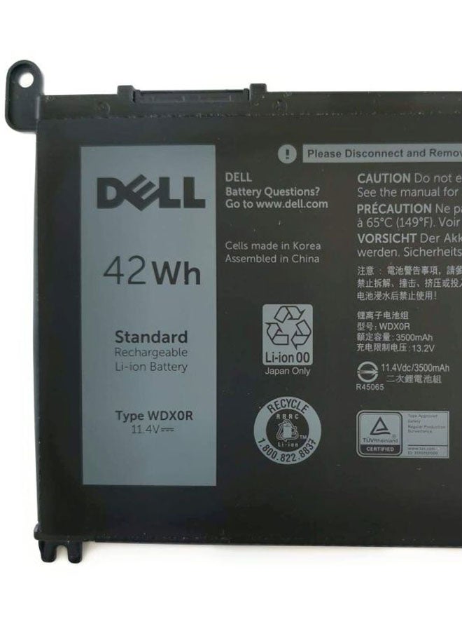 DELL - Replacement Battery For Dell WDX0R, Compatible with Inspiron 15 13 Latitude 13 Vostro Black Black - Image 1
