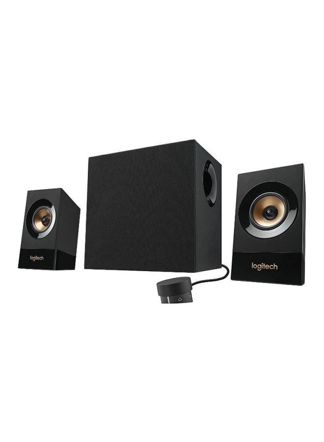 Speaker System With Subwoofer Black