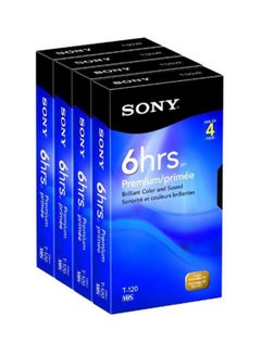 Pack Of 4 Premium/Primee VHS Tapes Multi Colour
