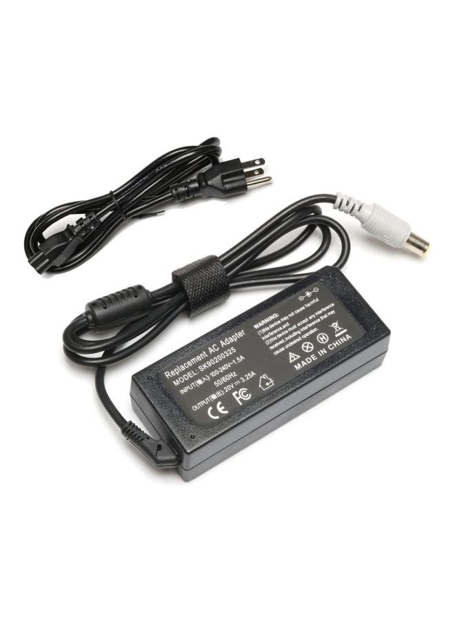 Lenovo - AC Adapter Charger For Lenovo E420 E420s E425 T420 T420s T500 Black - Image 1