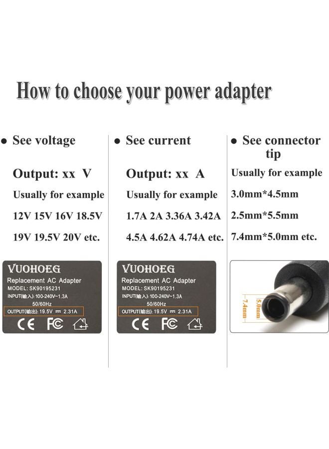 Lenovo - AC Adapter Charger For Lenovo E420 E420s E425 T420 T420s T500 Black - Image 1