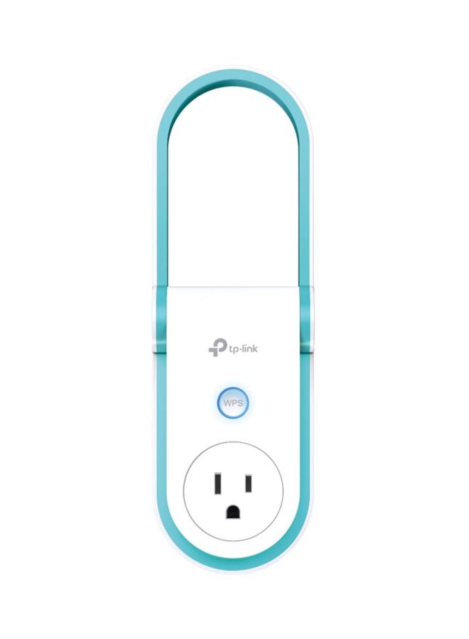 TP-LINK - AC1200 Wi-Fi Range Extender With AC Passthrough 4.9 x 2.8 x 3.0inch White/Blue - Image 1