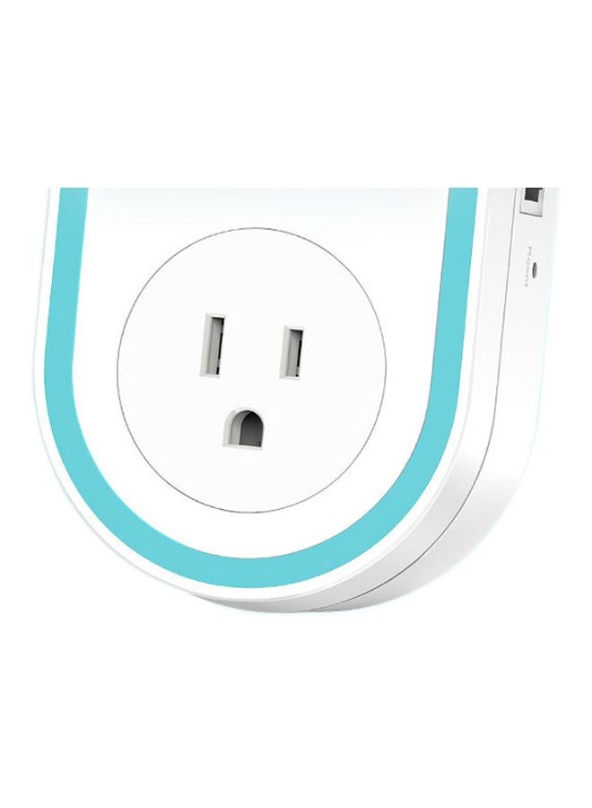 TP-LINK - AC1200 Wi-Fi Range Extender With AC Passthrough 4.9 x 2.8 x 3.0inch White/Blue - Image 1