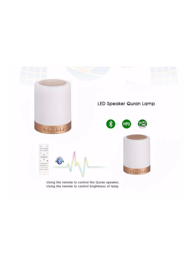 Crony - Portable Wireless Touch LED Speaker With Remote Control White - Image 1