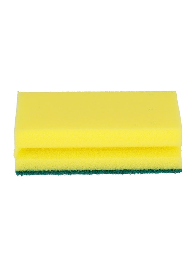 DELCASA 5-Piece Cleaning Sponge Yellow/Green 200grams - Image 2