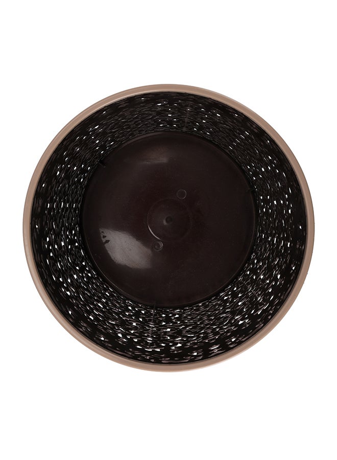 DELCASA Plastic Dust Bin Brown 22cm  - Image 3