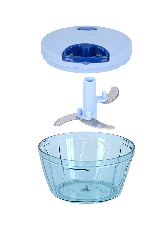 DELCASA 3-In-1 Quick Chopper Blue/Silver 12cm  - Image 2