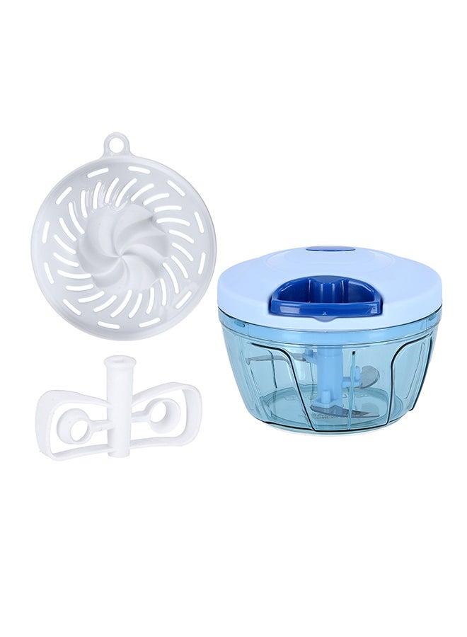 DELCASA 3-In-1 Quick Chopper Blue/Silver 12cm  - Image 3