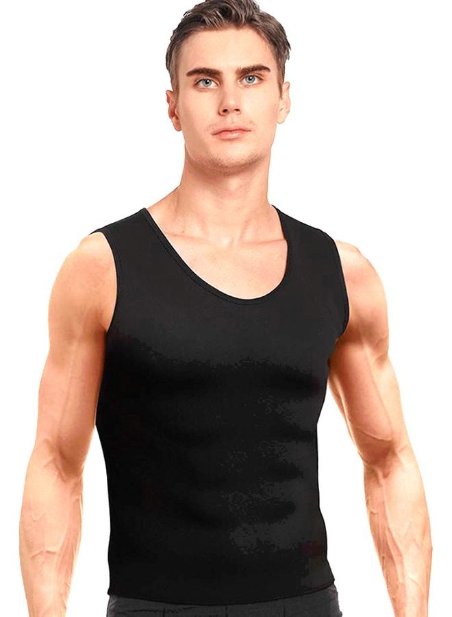 Joychic - Scoop Neck Ultra Sweat Training Vest Black - Image 1