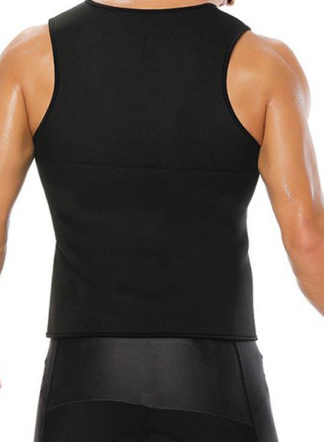 Joychic - Scoop Neck Ultra Sweat Training Vest Black - Image 1