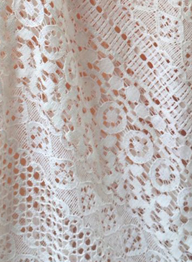 Joychic - Plunge Neck Bikini Cover Up White - Image 1