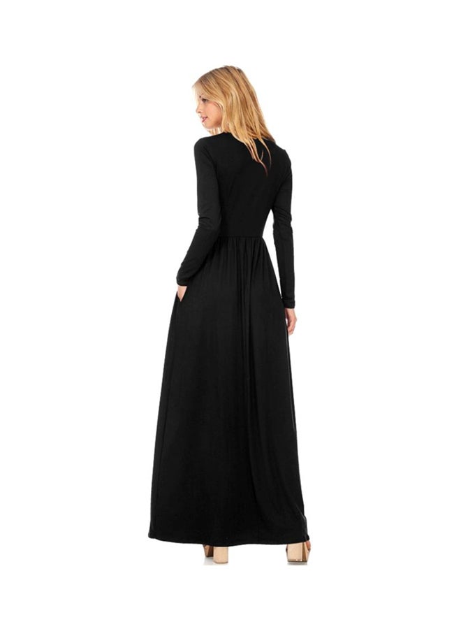 Long Sleeves Dress Black  - Image 2