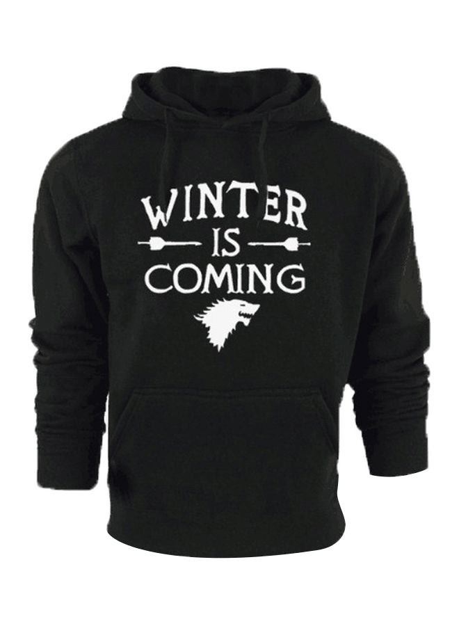 Joychic Spring And Autumn Casual Hoodie Black/White - Image 1