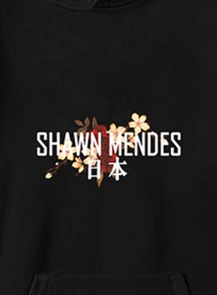Joychic Shawn Mendes Printed Hoodie Black/White/Beige  - Image 2