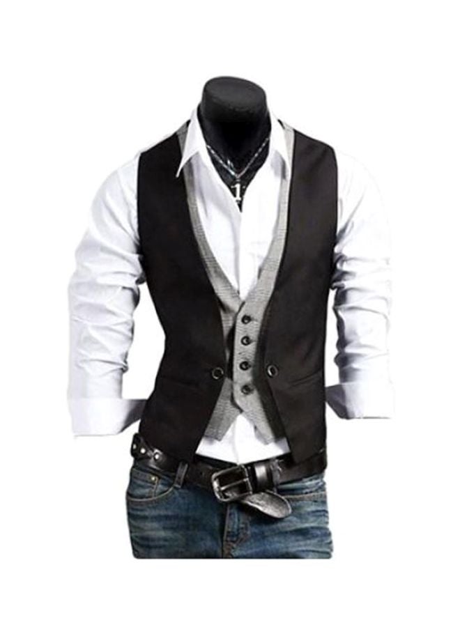 جوي شيك فيست مكون من طبقتين أسود/ رمادي - Image 1