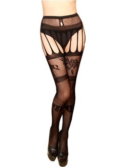 Joychic Hollow Out Lace Stockings Black 