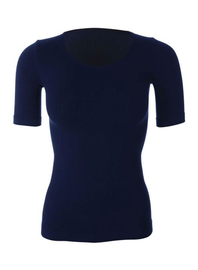 Short Sleeves Undershirt Blue  - Image 1
