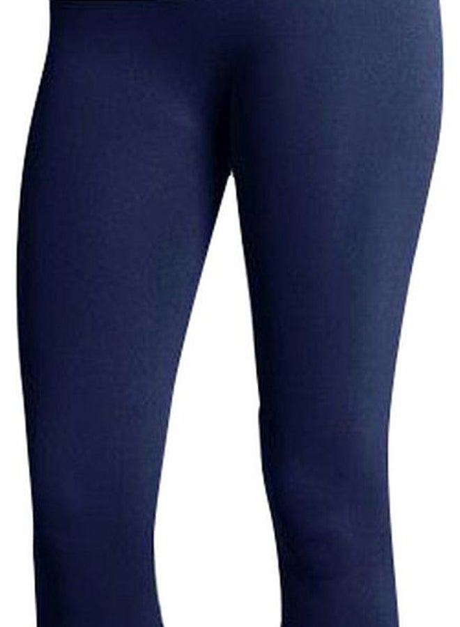 Solid Stretch Leggings Blue  - Image 2