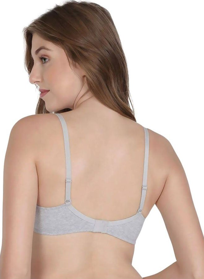 JOCKEY - Non-Wired Padded Bra Lt. Grey Melange - Image 1