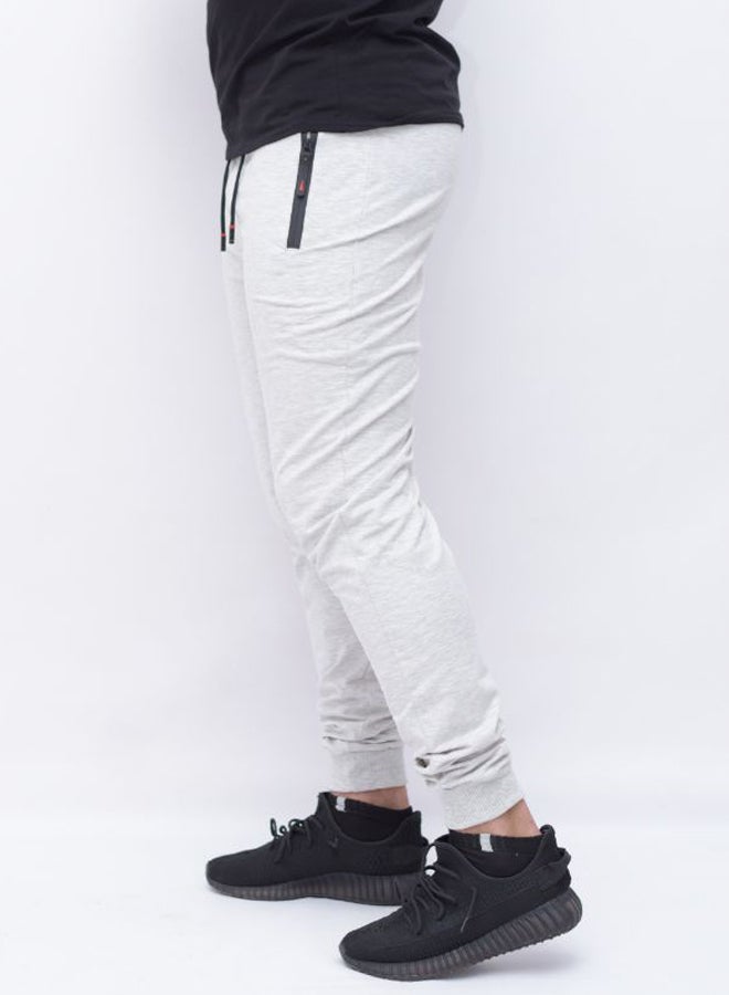Caesar Packet Detailed Casual Sweatpant Light Grey  - Image 3