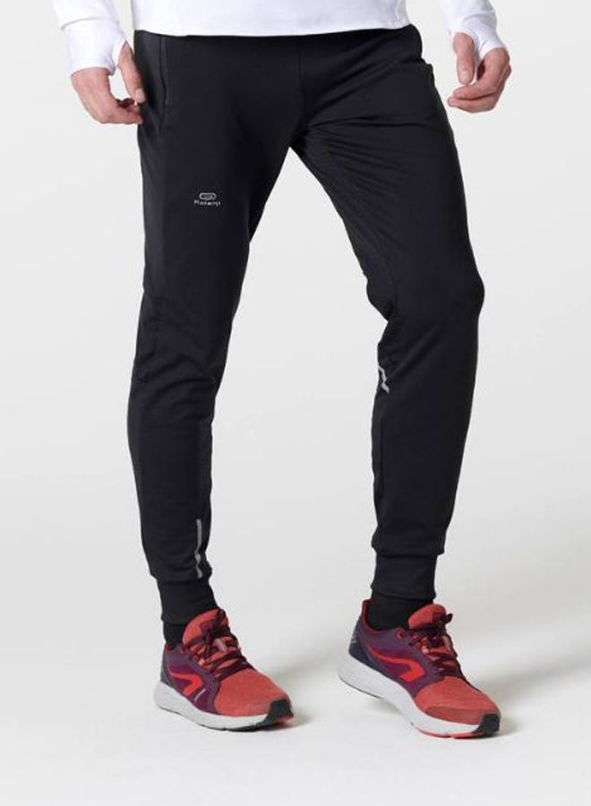 Solid Pattern Sport Sweatpant Black  - Image 1
