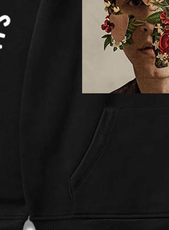 Joychic Shawn Mendes Printed Hoodie Black/White  - Image 2
