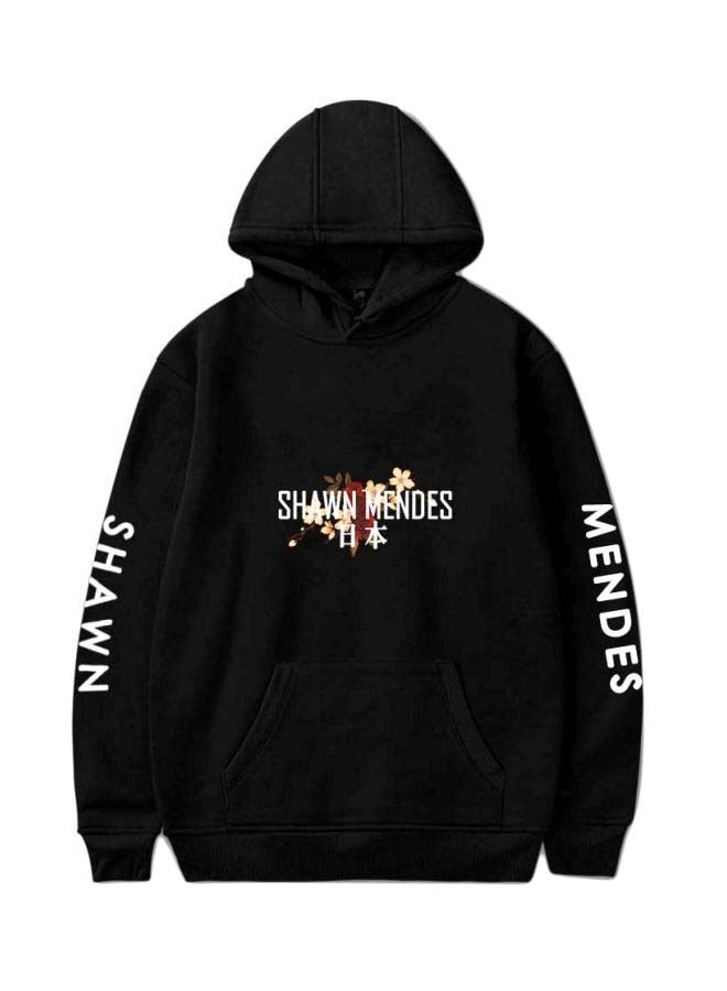 Joychic Shawn Mendes Printed Hoodie Black/White - Image 1