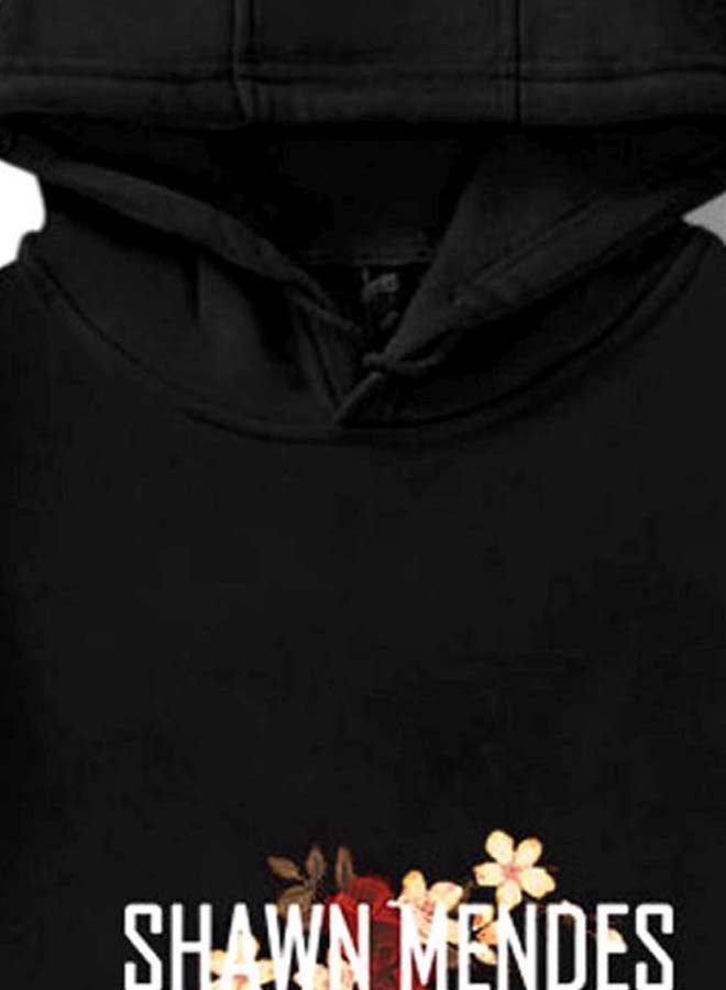 Joychic Shawn Mendes Printed Hoodie Black/White - Image 2