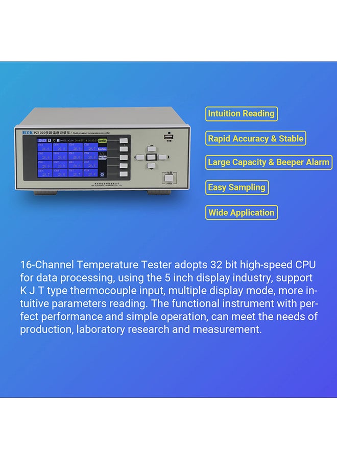 HZK - Multi-Channel Temperature Recorder White/Grey - Image 1